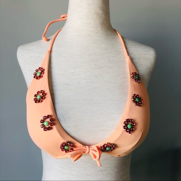 Victoria’s Secret Swim Jeweled Triangle Bikini Top - Picture 3 of 7